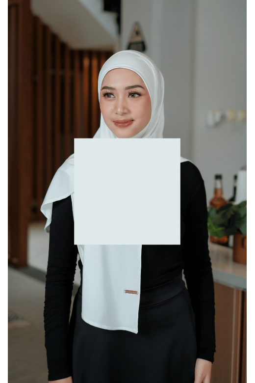 Segitiga Instan Oval Kania White